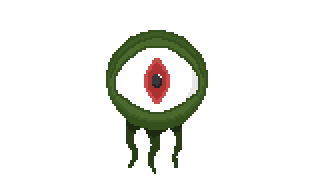 BABEL — floating eye enemy sprite
